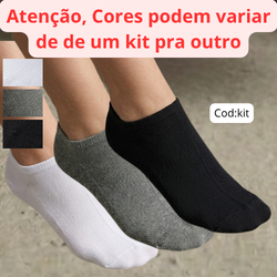 Kit 3 Meias Soquete