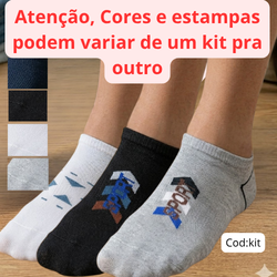 Kit 3 Meias Soquete